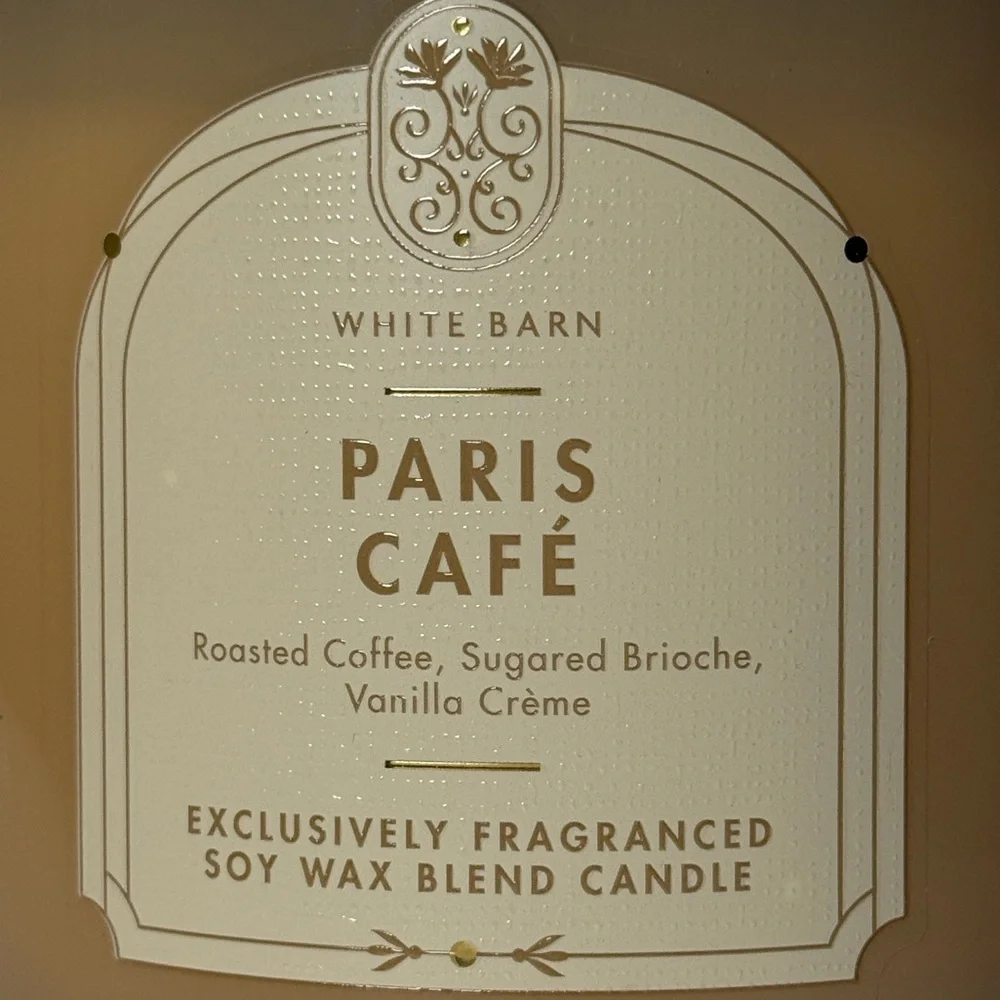Bath & Body Works Paris Cafe 3 Wick Candle With White Lid by White Barn